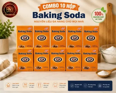 Combo 10 hộp Baking soda hộp 454g